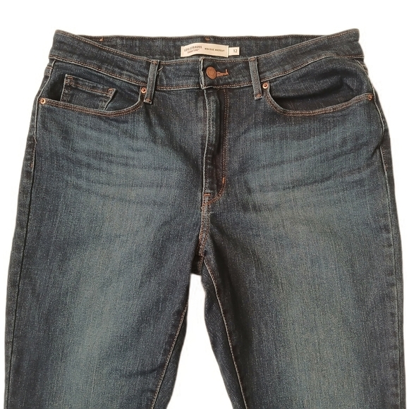 Signature by Levi Strauss Dark Blue Flare Jeans - Picture 5 of 6